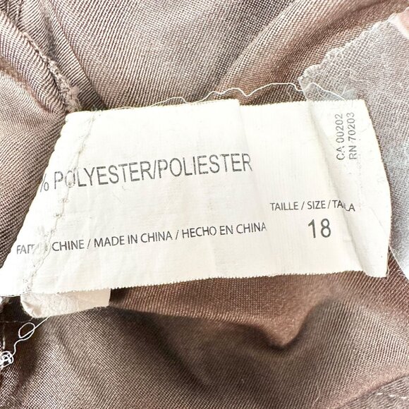 Chadwicks Bermuda Swim Shorts Womens Size 18 Brown Long Polyester Drawstring - Picture 5 of 7